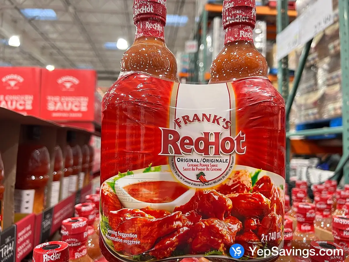 FRANKS RED HOT CAYENNE PEPPER SAUCE 2X740 mL ITM 1145564 at Costco