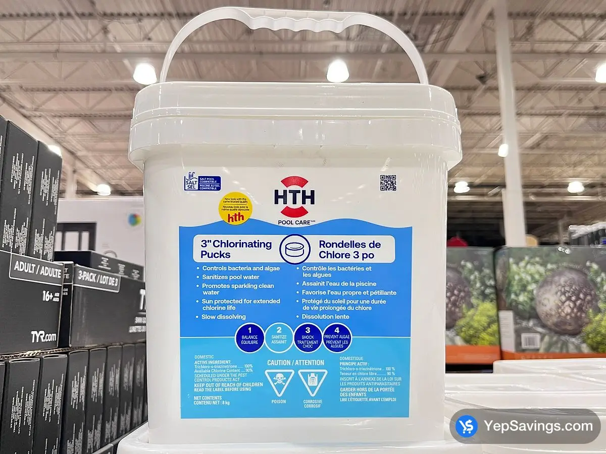 Costco HTH CHLORINE PUCKS 8 KG - Canada (ITM 1114412)