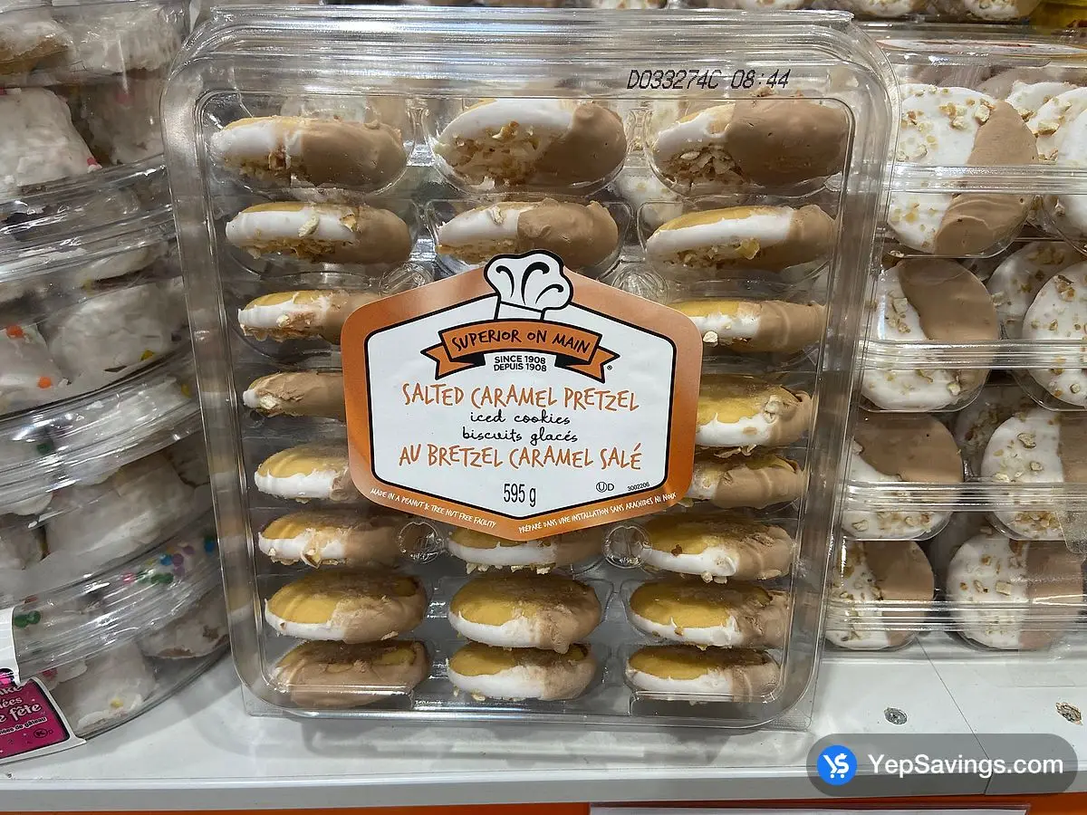 Costco SUPERIOR ON MAIN SALTED CARAMEL COOKIES 24 COUNT 595G D3 - Canada (ITM 1905817)
