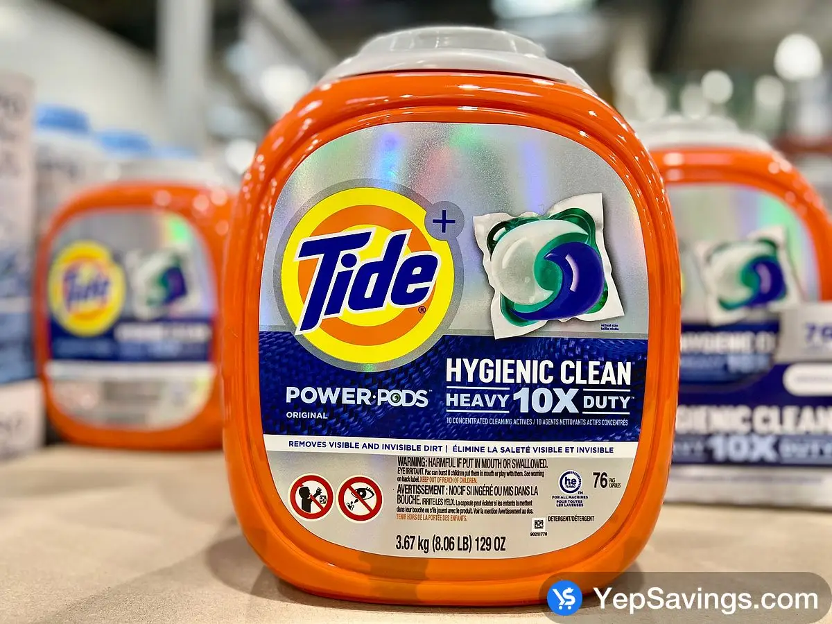 TIDE PODS HYGIENIC CLEAN PACK OF 76 ITM 1675232 at Costco