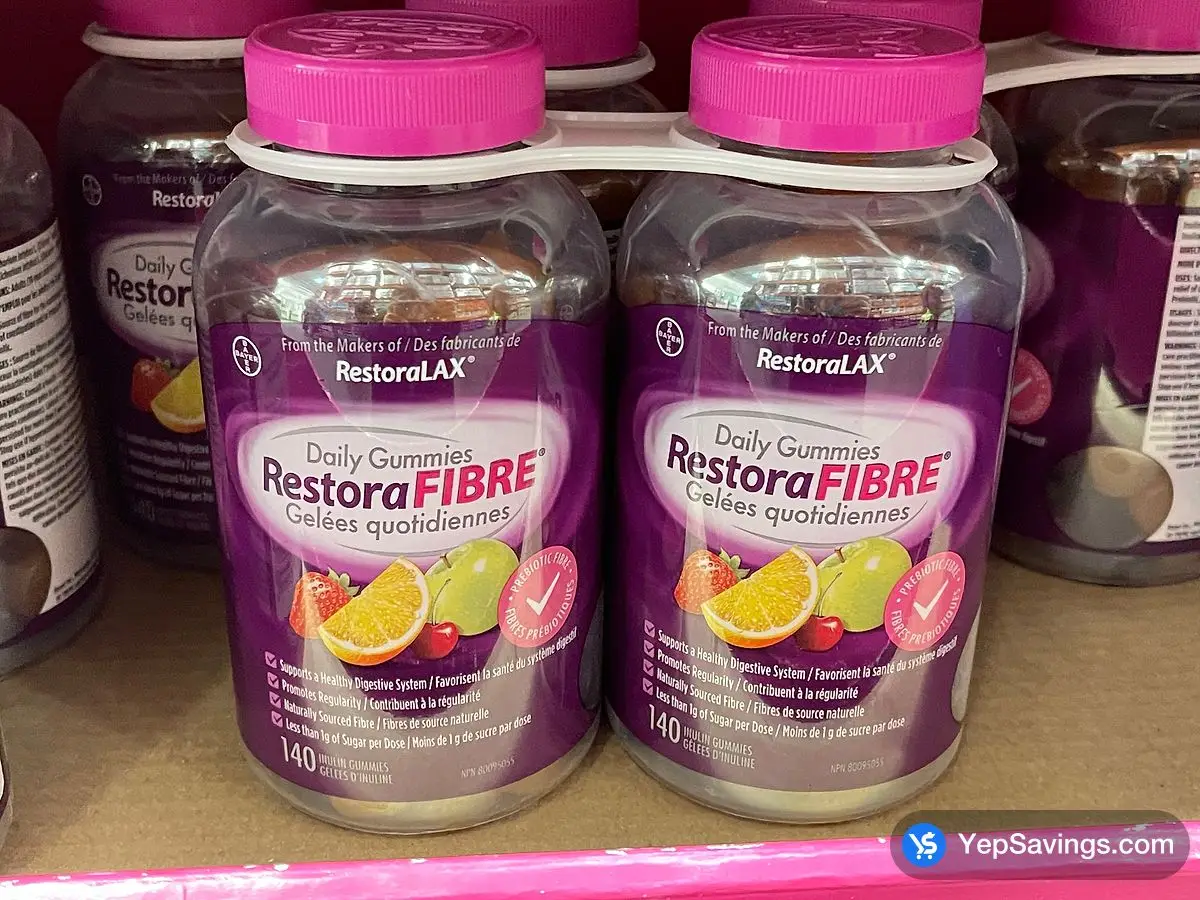 RESTORAFIBRE DAILY FIBRE 2 x 140 GUMMIES ITM 5278866 at Costco