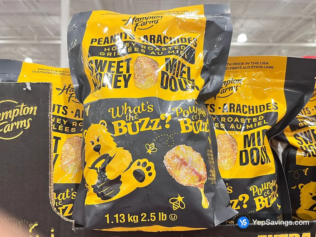 Costco HAMPTON FARMS HONEY ROASTED PEANUTS 1.13 kg - Canada (ITM 1876092)