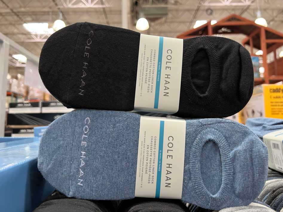 COLE HAAN LINER SOCK 10PK MENS SIZES 7-12 ITM 4345678 at Costco