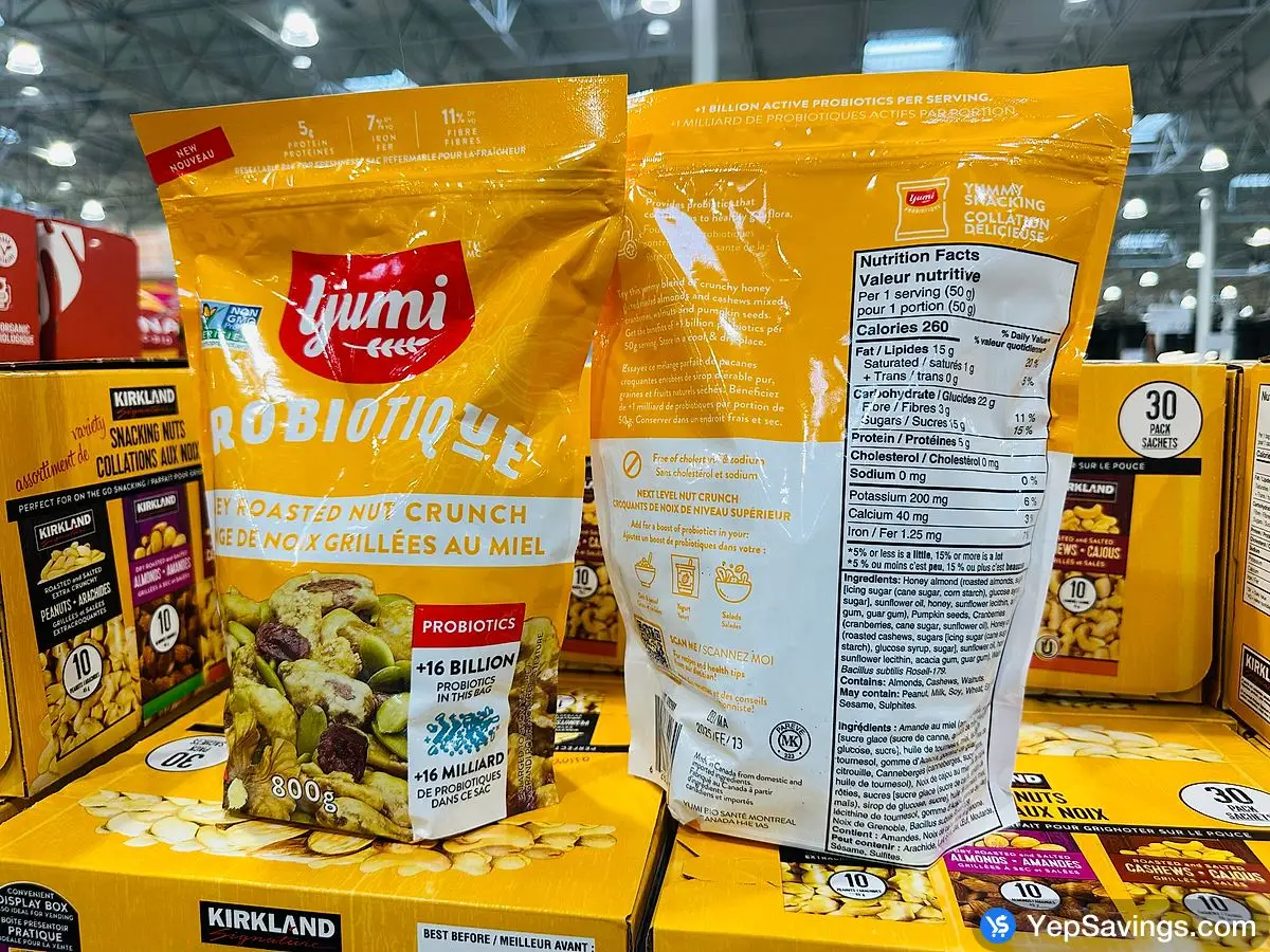 Costco YUMI HONEY ROASTED NUT MIX 800 g - Canada (ITM 1792989)