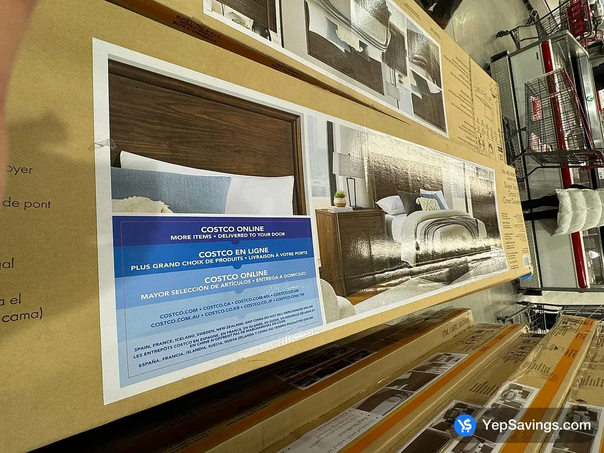 Costco OMNI GROVE WOODEN QUEEN BED 3 BOXES - Canada (ITM 1812484)