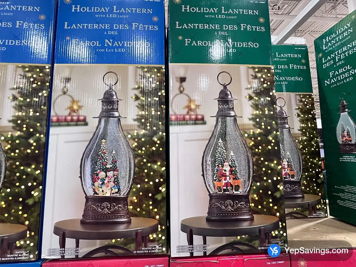 Costco HOLIDAY LANTERN WITH LED LIGHTS ASSORTED - Canada (ITM 1784847)