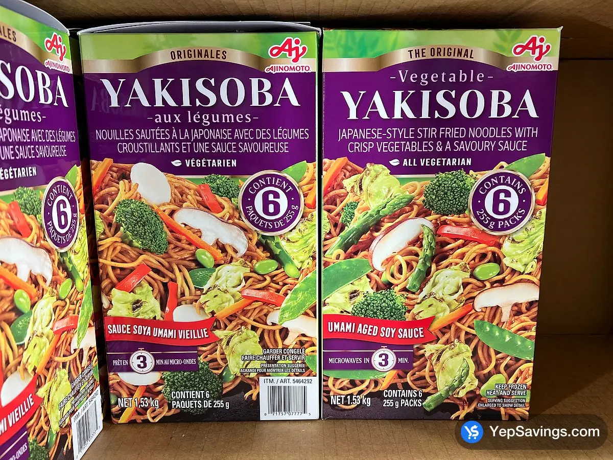 AJINOMOTO VEGETABLE YAKISOBA 6 x 255 g ITM 5464292 at Costco