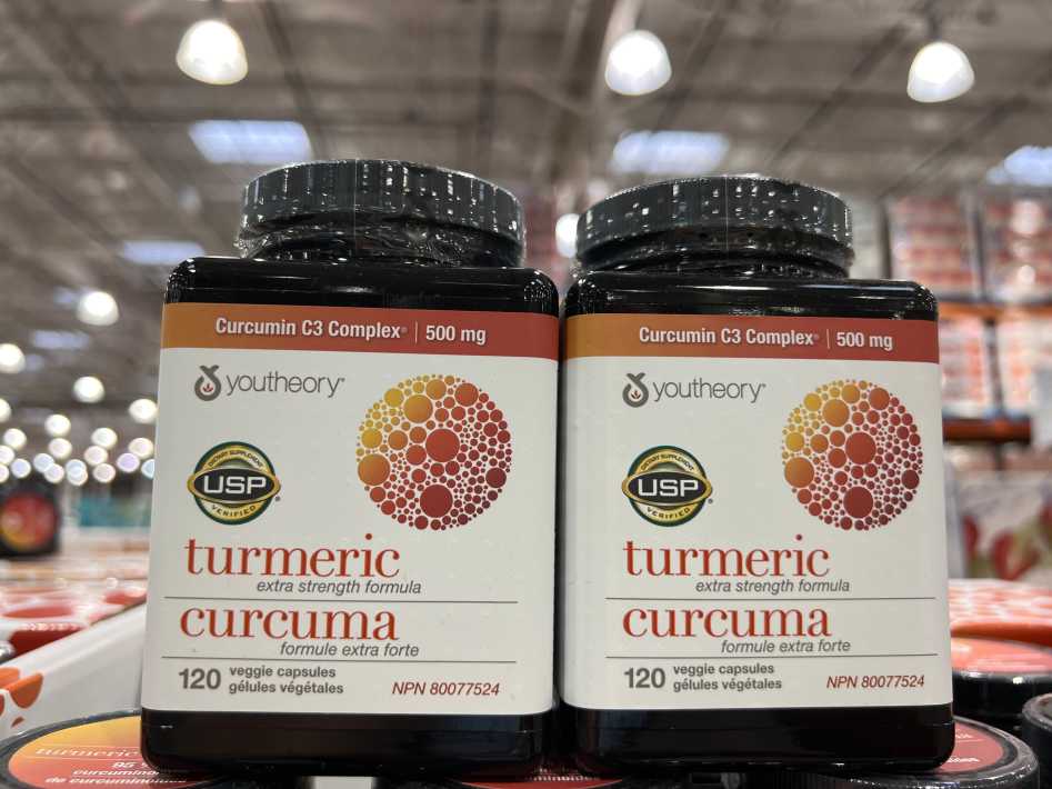 YOUTHEORY TURMERIC ES 120 VEGGIE CAPSULES ITM 1080377 at Costco