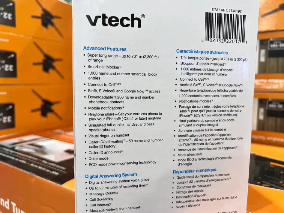 VTECH 5 HEADSET BUNDLE IS8128-5 ITM 1746197 at Costco