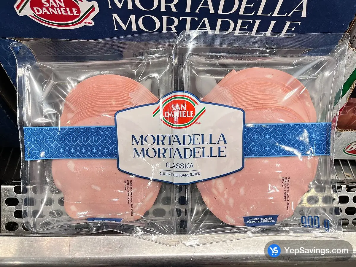 SAN DANIELE SLICED MORTADELLA 2 x 450 g ITM 5555107 at Costco