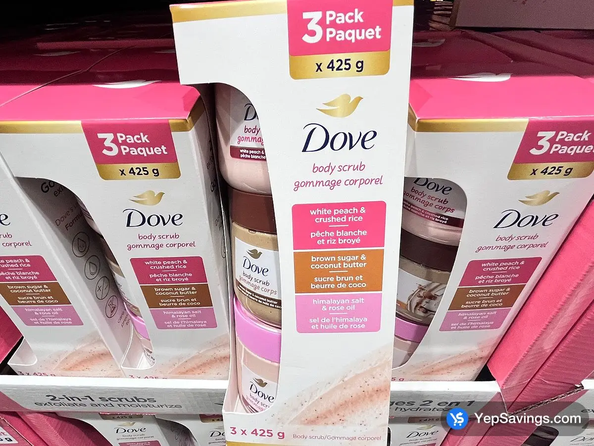 DOVE BODY SCRUB 3 x 425g at Costco Vancouver Downtown Vancouver DOVE BODY SCRUB 3 x 425g at Costco Vancouver Downtown Vancouver