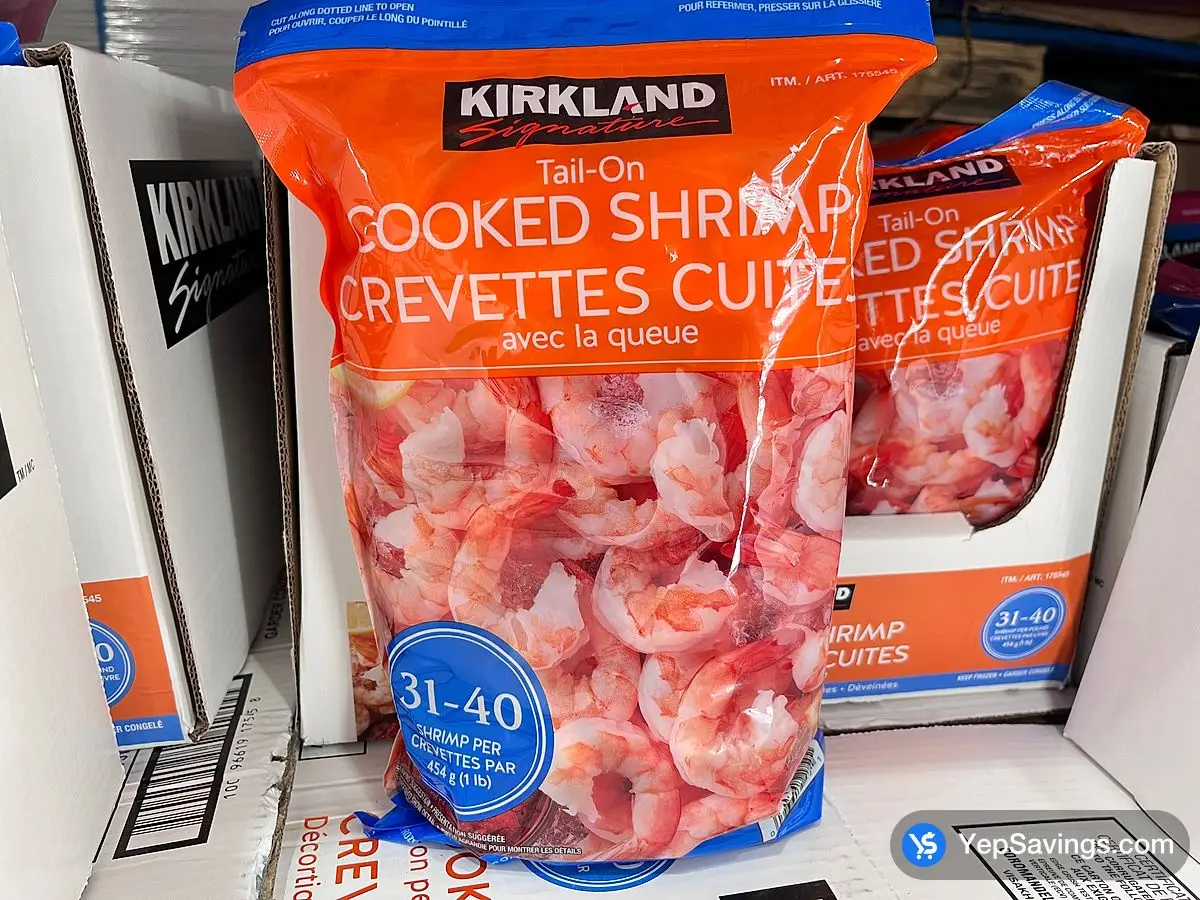 Costco KIRKLAND SIGNATURE COOKED SHRIMP 31/40 907 g - Canada (ITM 175545)