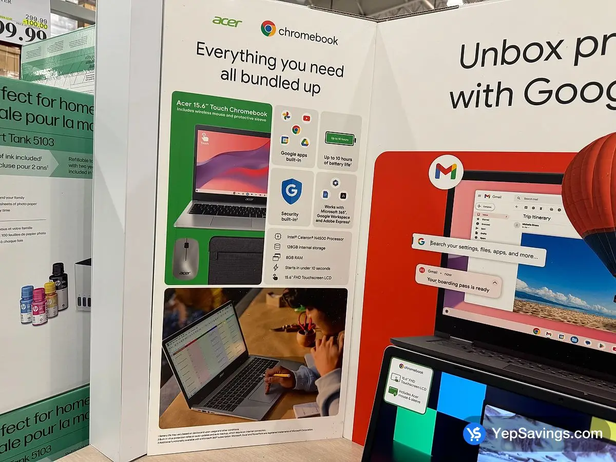 Costco ACER 15.6 " CHROMEBOOK CB315-4HT - C22B - CA - Canada (ITM 1854645)