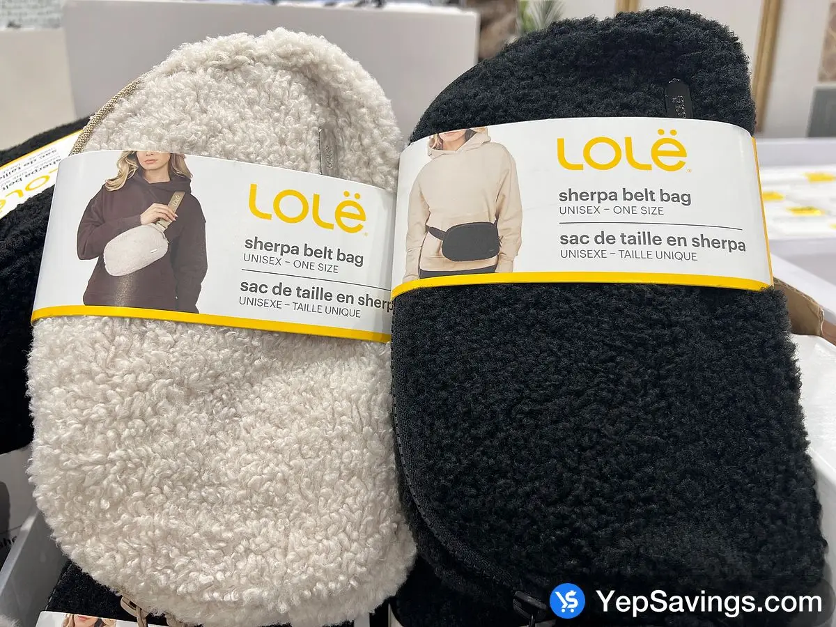LOLË SHERPA BELT BAG ONE SIZE at Costco 3180 Laird Rd Mississauga & Oakville