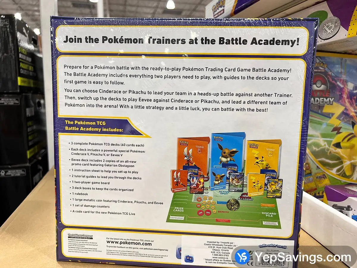 Costco POKEMON BATTLE ACADEMY TRADING CARD GAME - Canada (ITM 1792593)