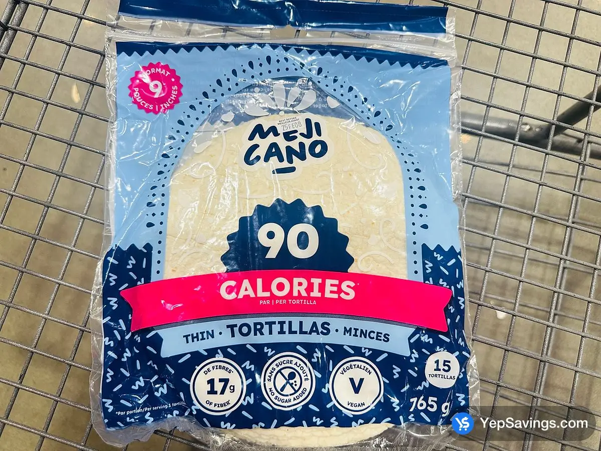 Costco MEJICANO THIN 9 " TORTILLAS 765 g 15 count D5 - Canada (ITM 1845441)