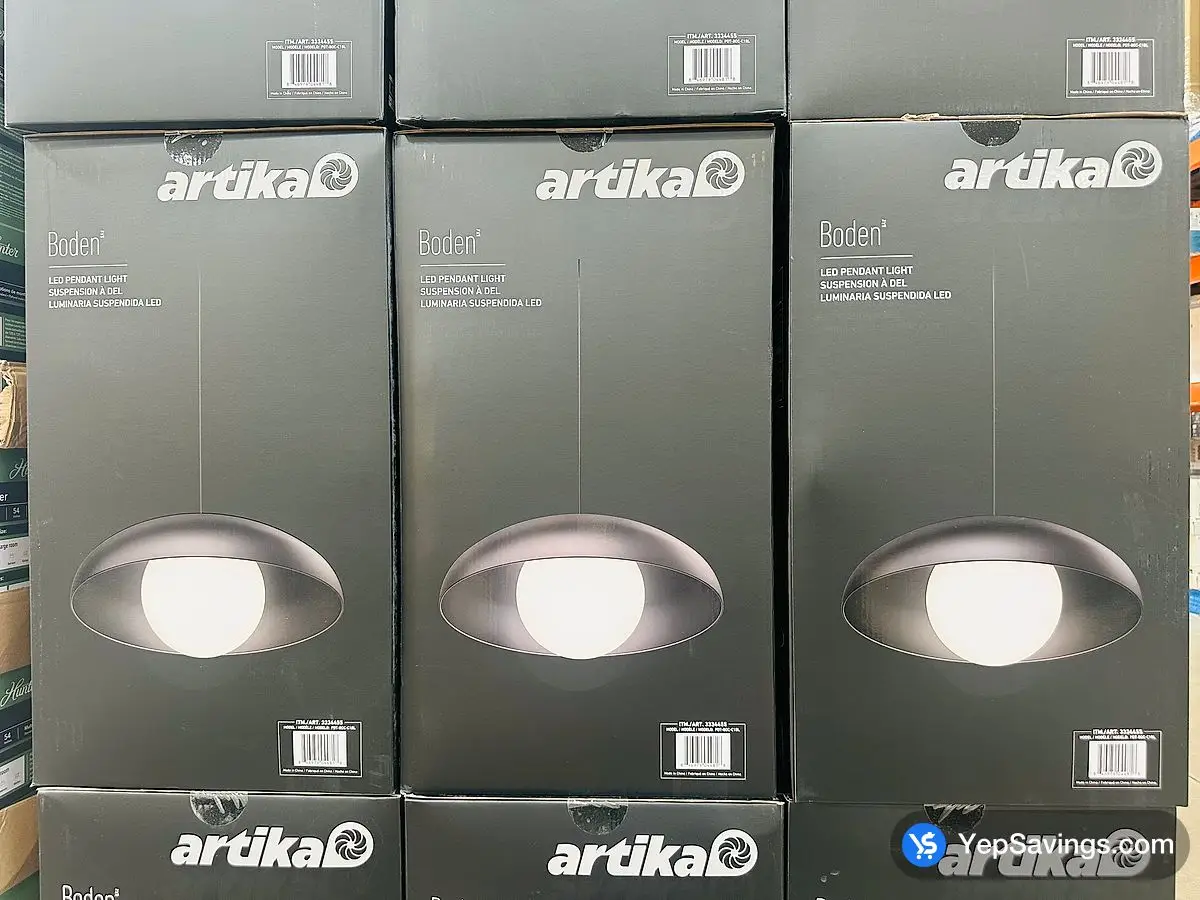 ARTIKA BODEN PENDANT LIGHT  ITM 3334455 at Costco