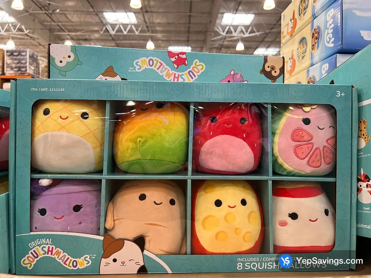 KELLYTOY 5-INCH SQUISHMALLOWS 8 PACK ITM 1211135 at Costco