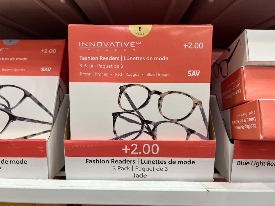 Costco READERS ASSORTED STYLES +1.25 TO +3.00 - Canada (ITM 8857250)