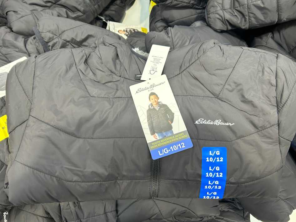 EDDIE BAUER REVERSIBLE JACKET KIDS SIZES S XL at Costco Warden Ave Toronto