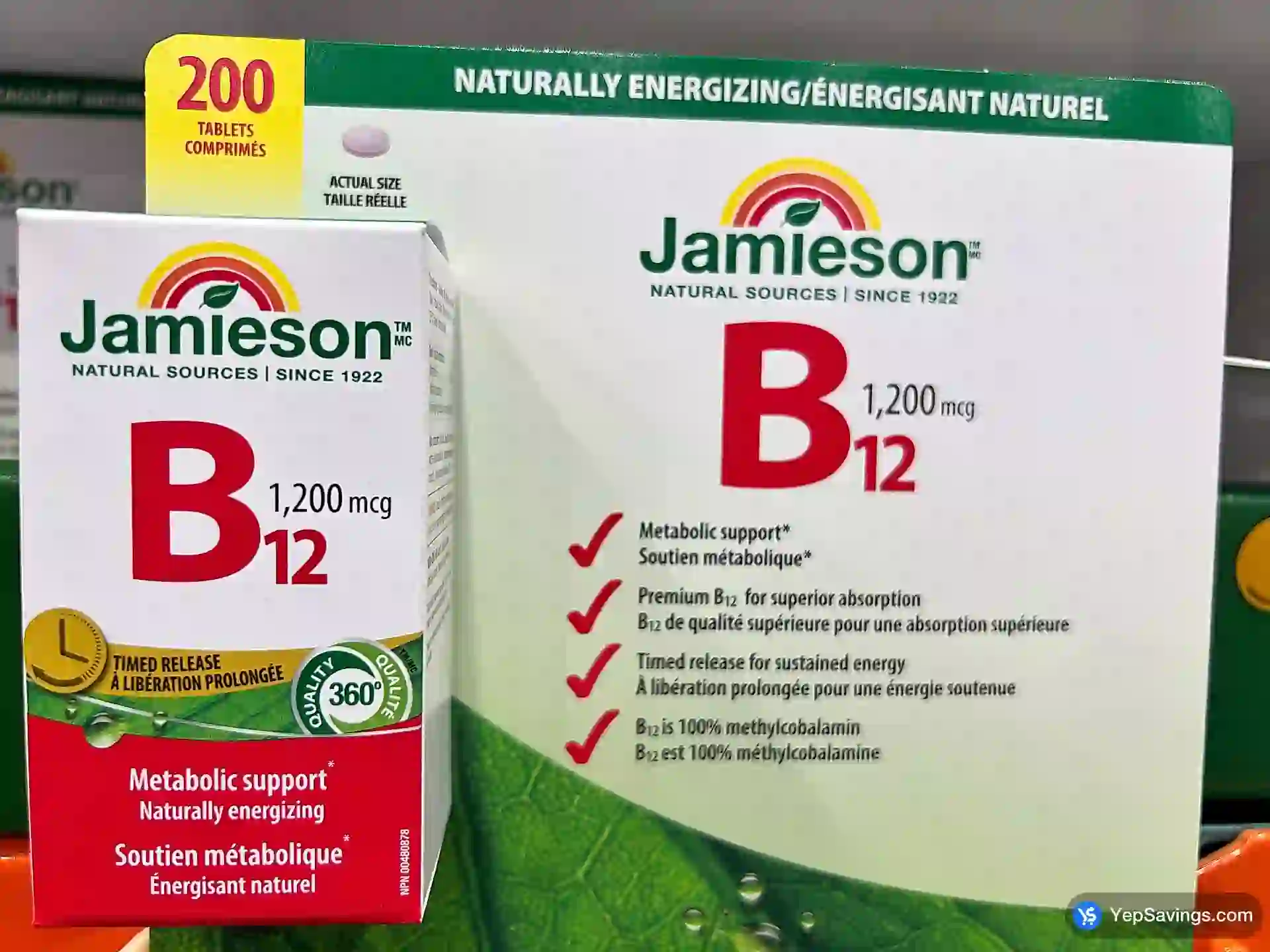 Costco JAMIESON VITAMIN B12 1200MCG 200 TABLETS - Canada (ITM 3423703)