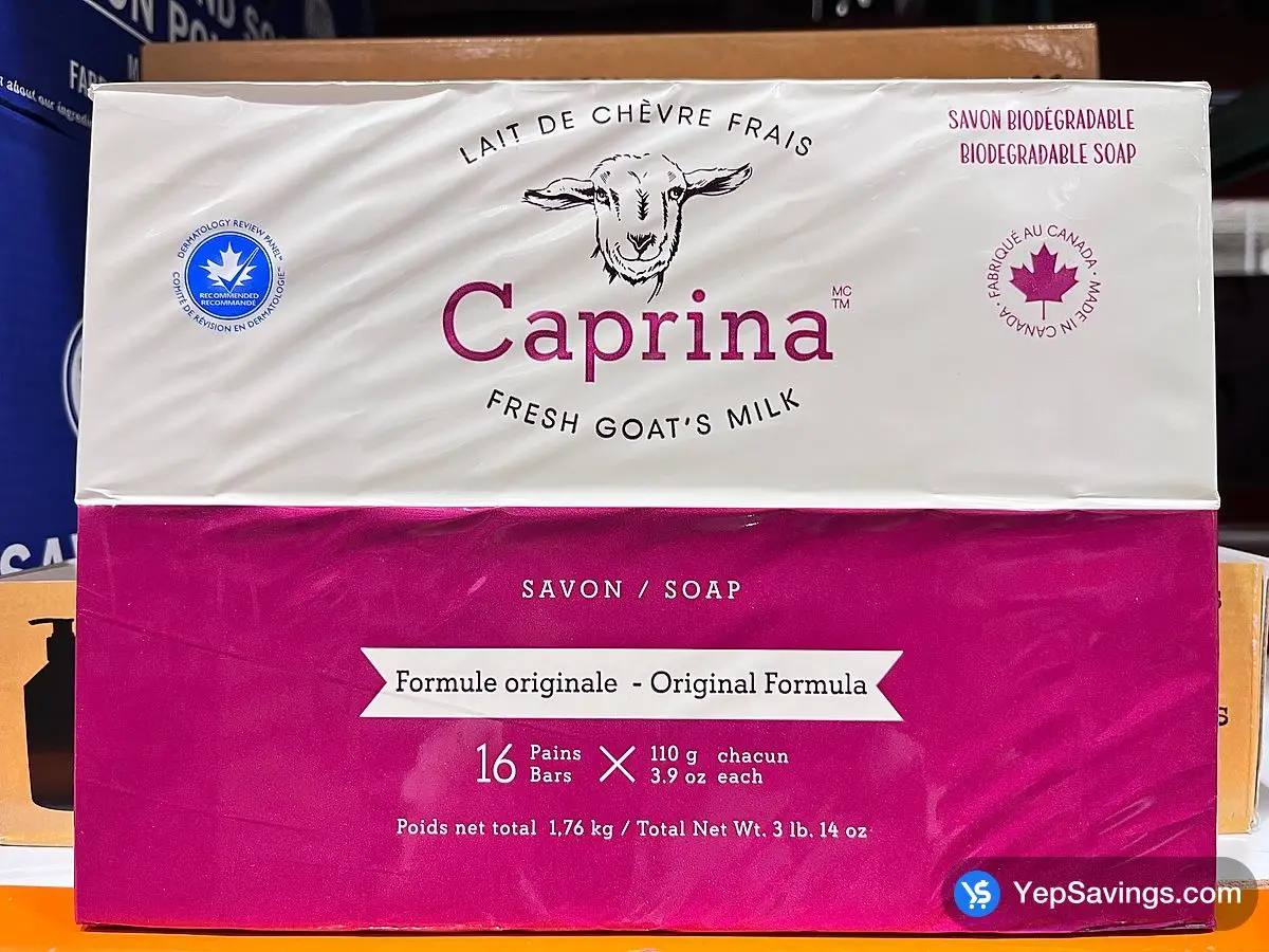 Costco CAPRINA GOAT MILK SOAP 16 x 110 g - Canada (ITM 1826779)