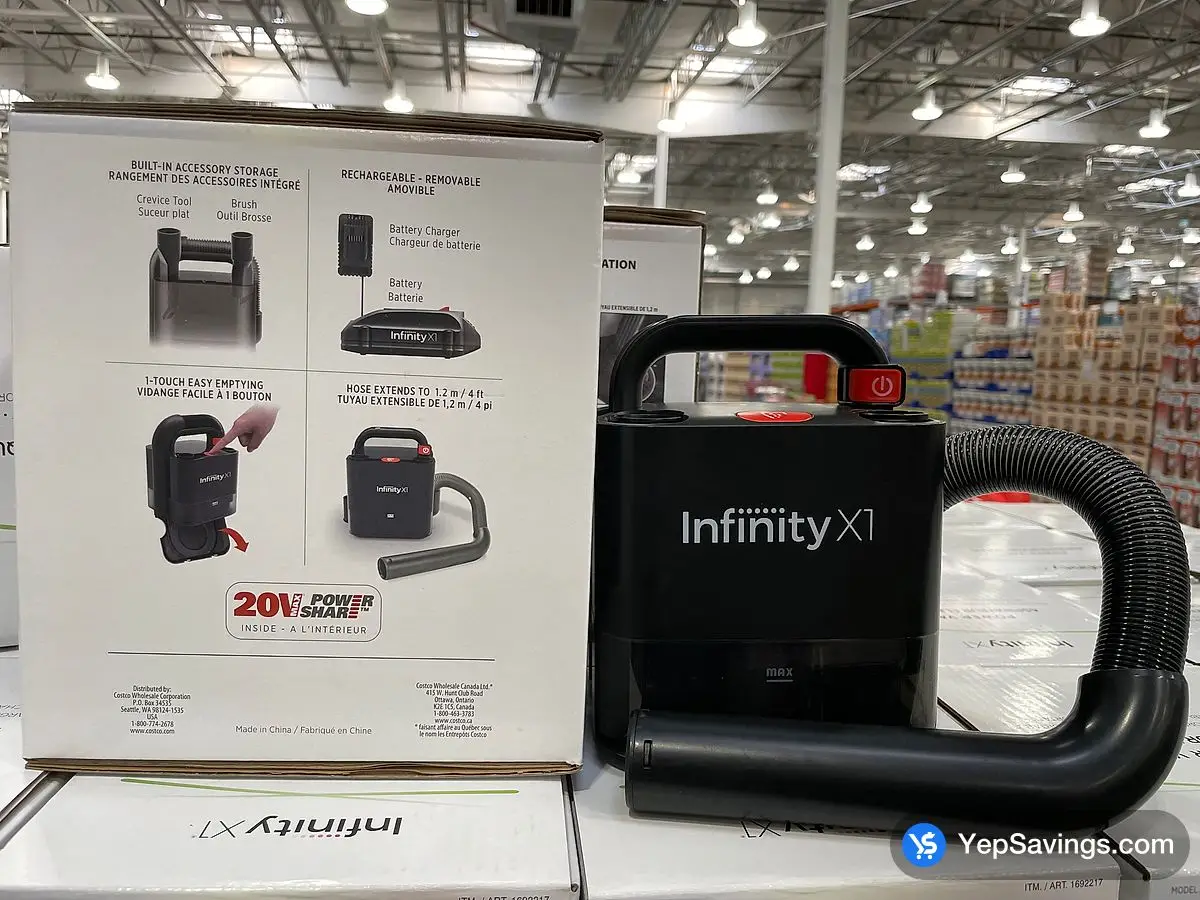 Costco INFINITY X1 20V RECHARGEABLE AUTO VACUUM - Canada (ITM 1692217)