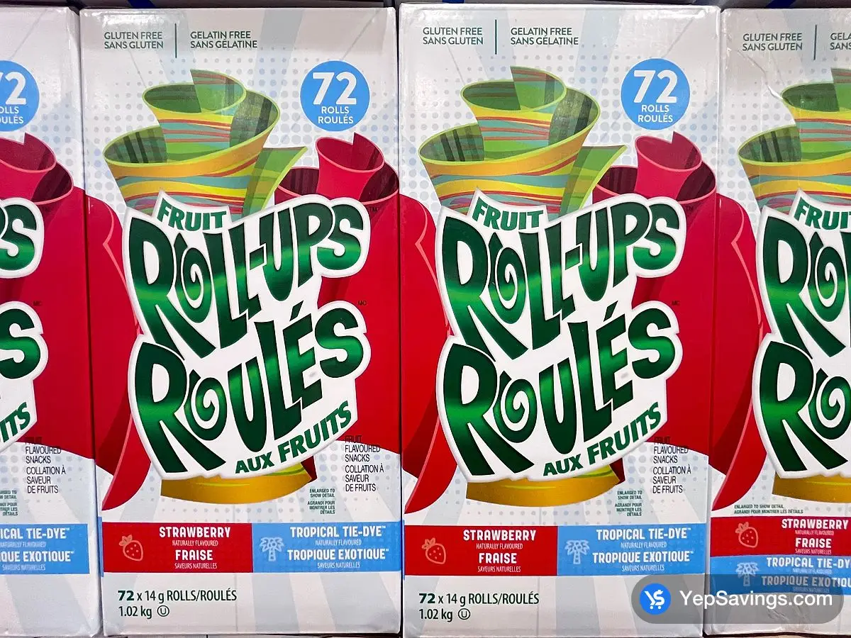 Costco GENERAL MILLS FRUIT ROLL UPS 72 x 14 g - Canada (ITM 1742371)