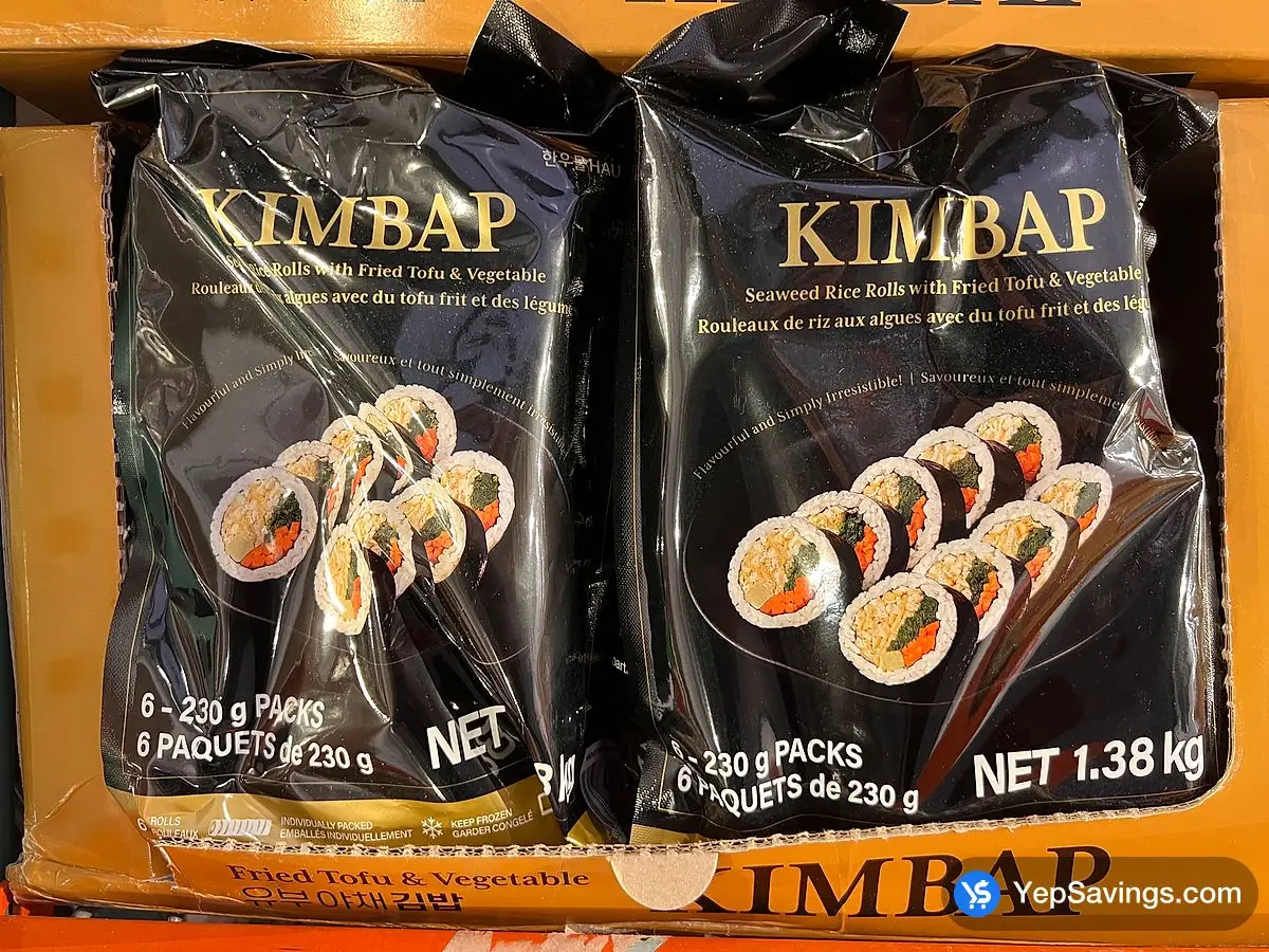 Costco HANWOOMUL FRIED TOFU KIMBAP 1.38 kg - Canada (ITM 1804716)
