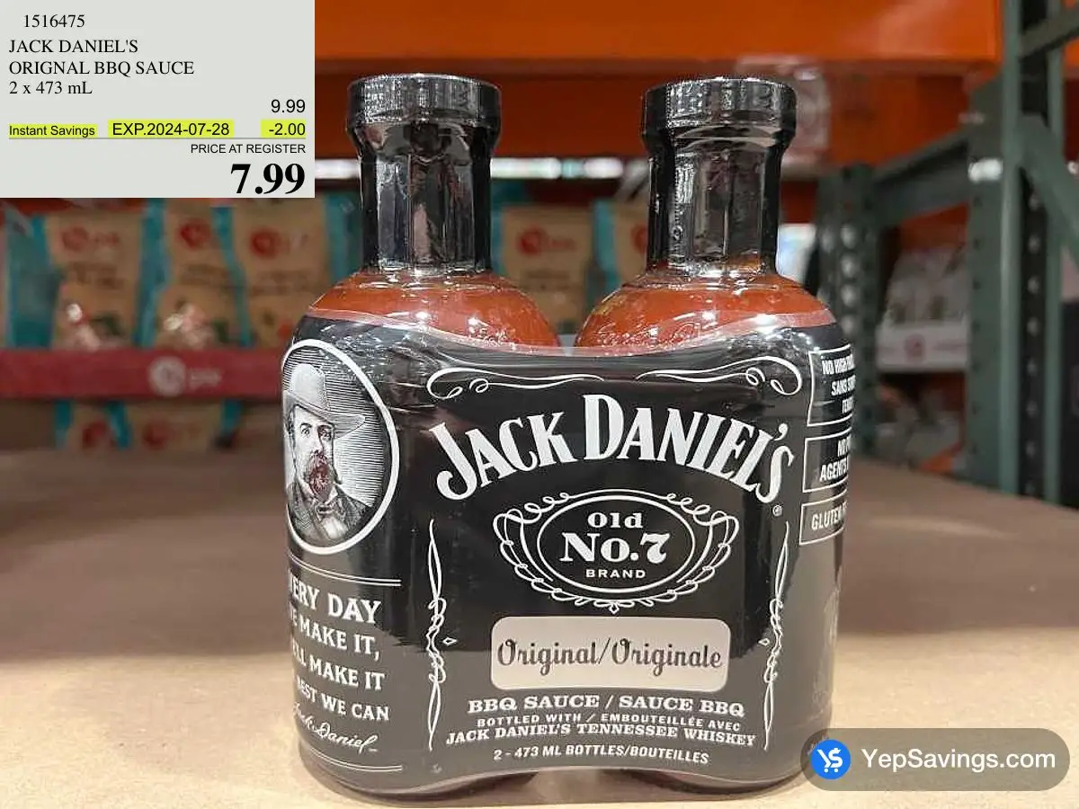 JACK DANIELS ORIGNAL BBQ SAUCE 2 x 473 mL at Costco {0} {1}