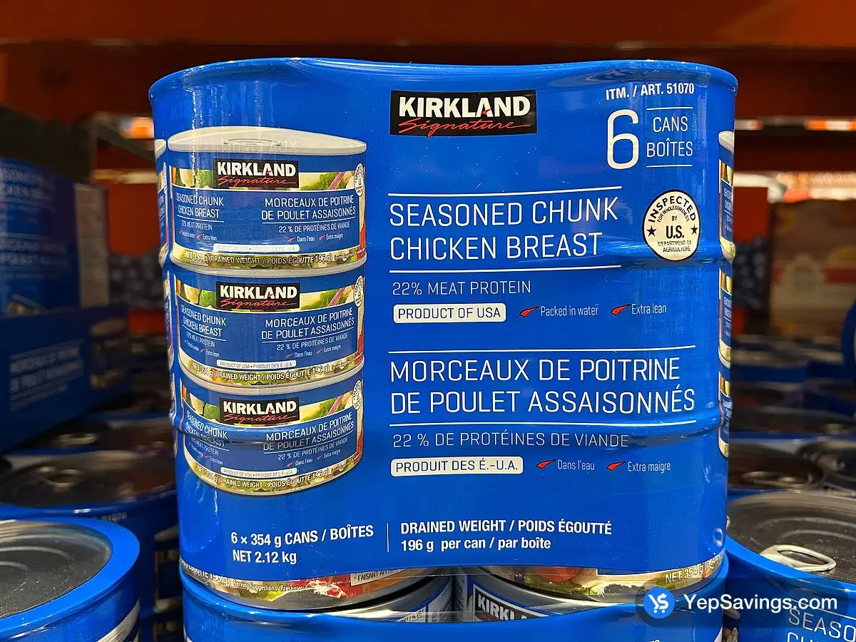 Costco KIRKLAND SIGNATURE CHICKEN BREAST 6 x 354 g - Canada (ITM 51070)