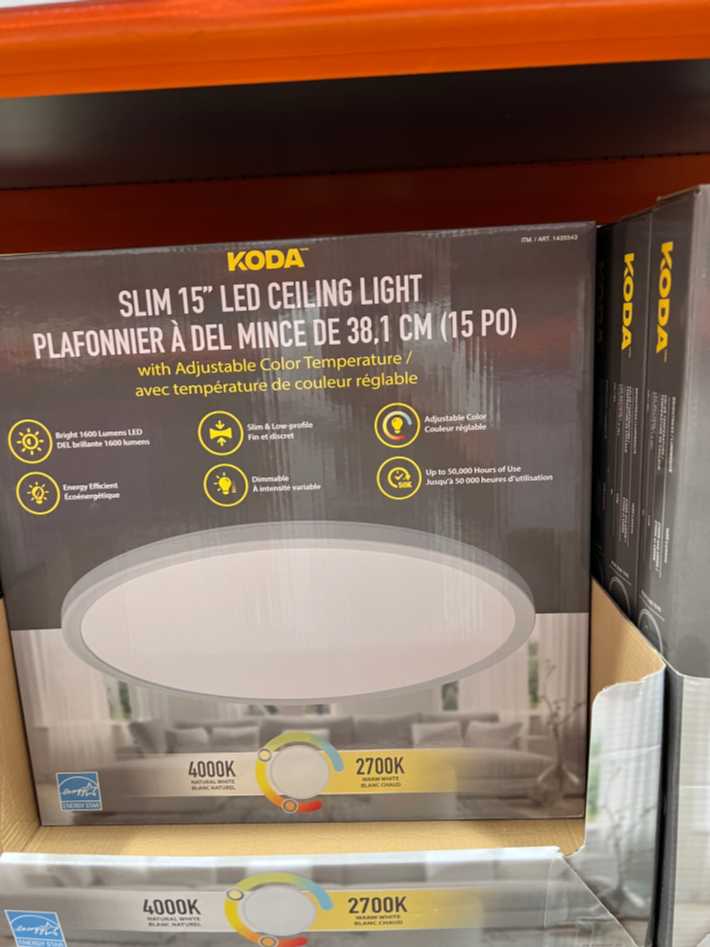 KODA SLIM CEILING LIGHT LED ITM 1435543 at Costco