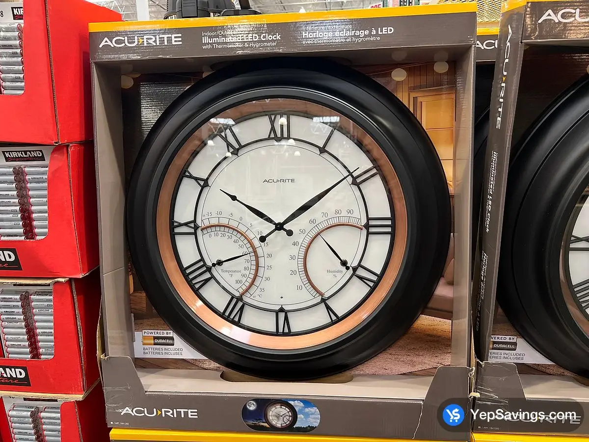 Costco ACURITE 24" OUTDOOR CLOCK WITH TEMPERATURE - Canada (ITM 1841282)