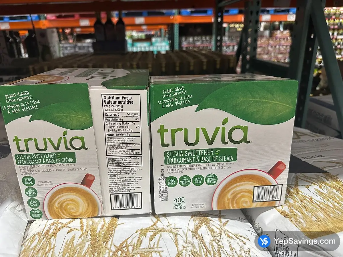 Costco TRUVIA SWEETENER FROM STEVIA 400 packets - Canada (ITM 1254021)