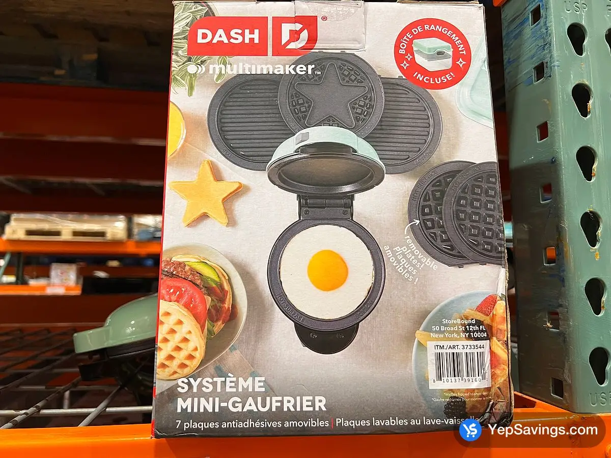 Costco DASH MULTIMAKER SYSTEM MINI WAFFLE MAKER - Canada (ITM 3733544)