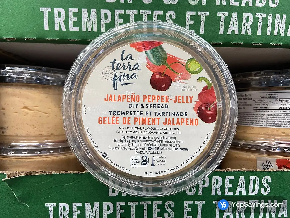 Costco LA TERRA FINA PEPPER JELLY DIP 680 g - Canada (ITM 1830194)