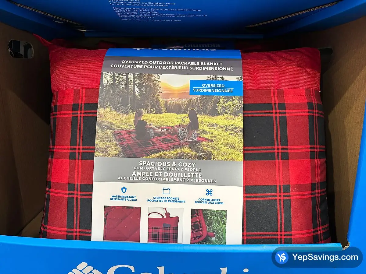 COLUMBIA OUTDOOR BLANKET 80" X 72 " ITM 1745970 at Costco