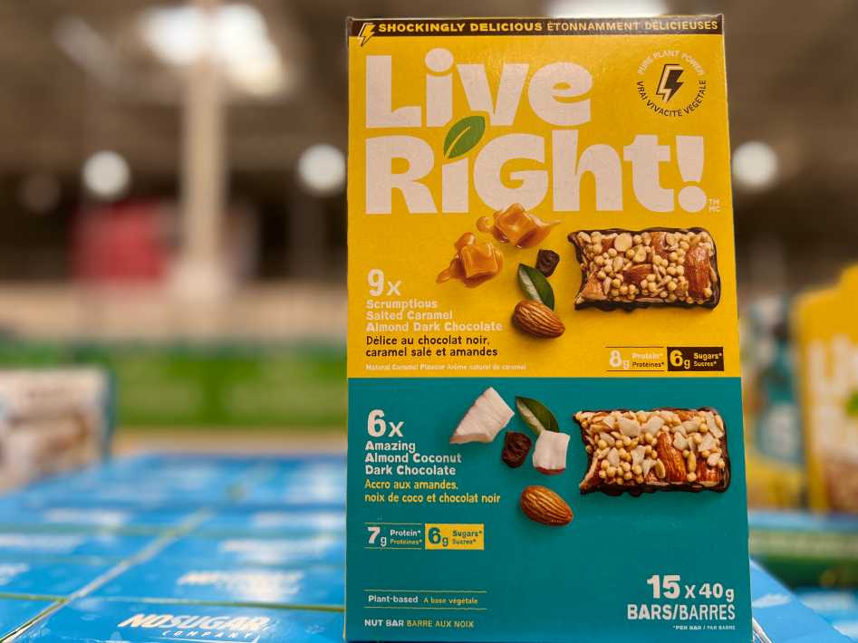 LIVE RIGHT BAR COCONUT AND CARAMEL 15 x 40 g ITM 1745605 at Costco