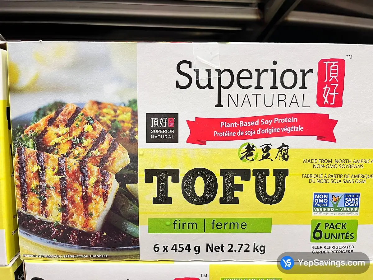 Costco SUPERIOR NATURAL FIRM WATER TOFU 6 x 454 g - Canada (ITM 3334971)
