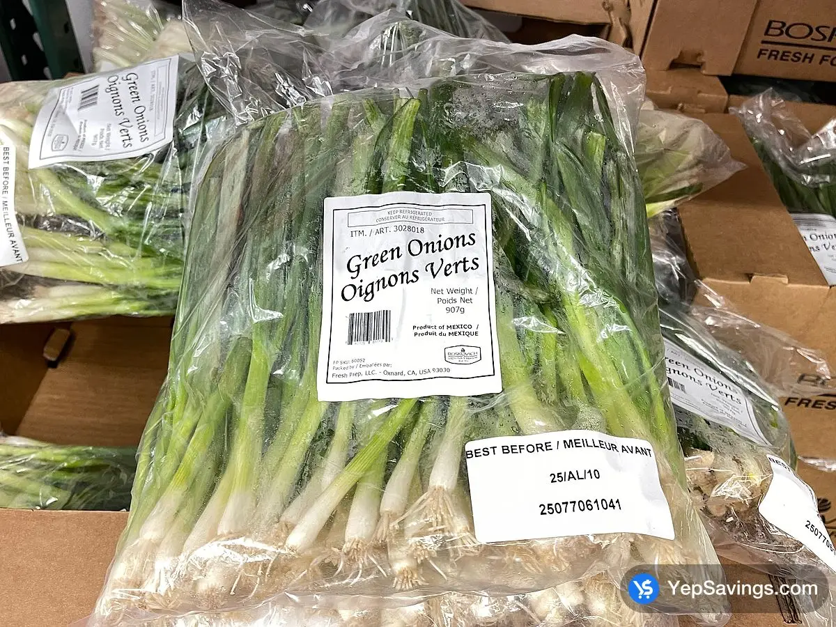 Costco GREEN ONIONS PRODUCT OF MEXICO - Canada (ITM 3028018)