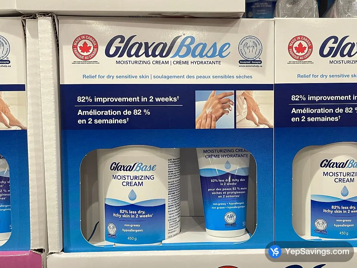 GLAXAL BASE MOISTURIZING CREAM 450g+50g ITM 534656 at Costco