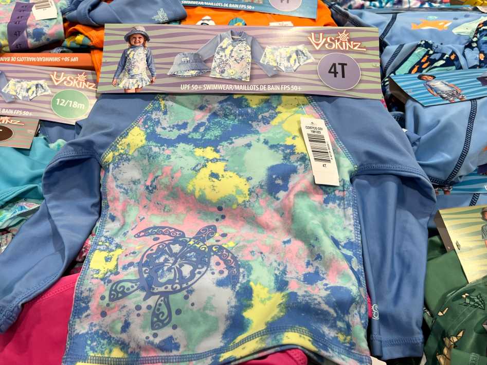 UV SKINZ 3PC SWIM SET KIDS SIZES 12M,4T ITM 1081223 at Costco