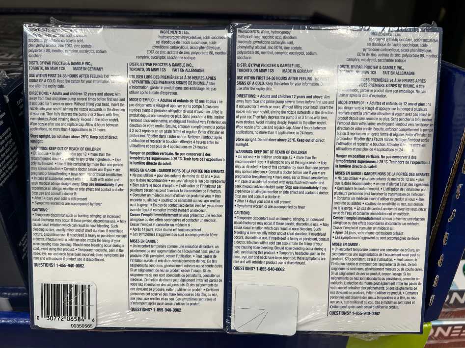 Costco VICKS EARLY DEFENCE 2 X 15 ml - Canada (ITM 1682892)