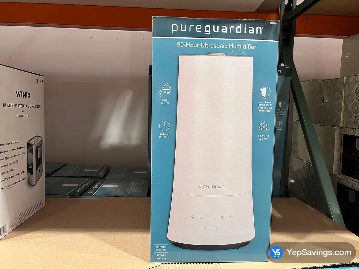 Costco PUREGUARDIAN 90 - HOUR ULTRASONIC HUMIDIFIER - Canada (ITM 1738732)