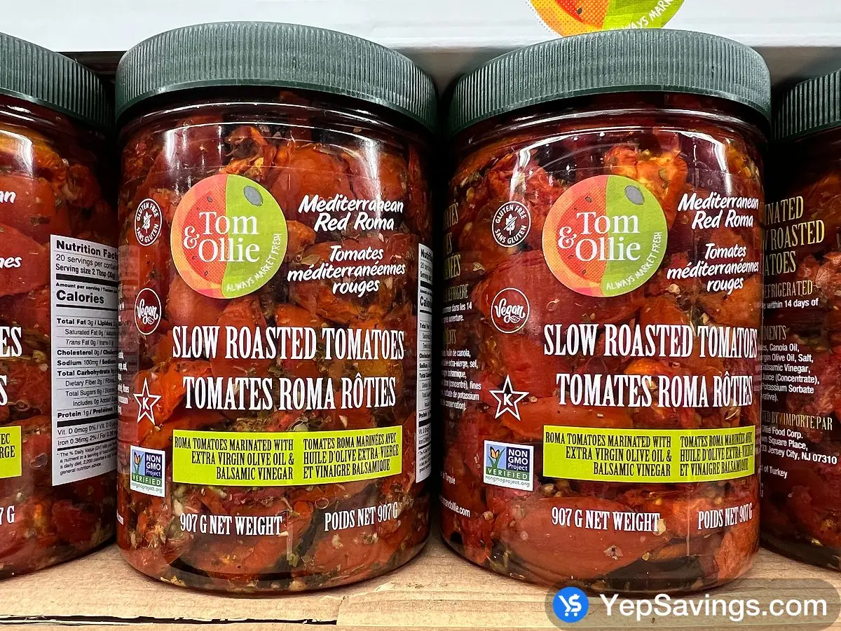 TOM & OLLIE SLOW ROASTED TOMATOES 907 g ITM 1760366 at Costco