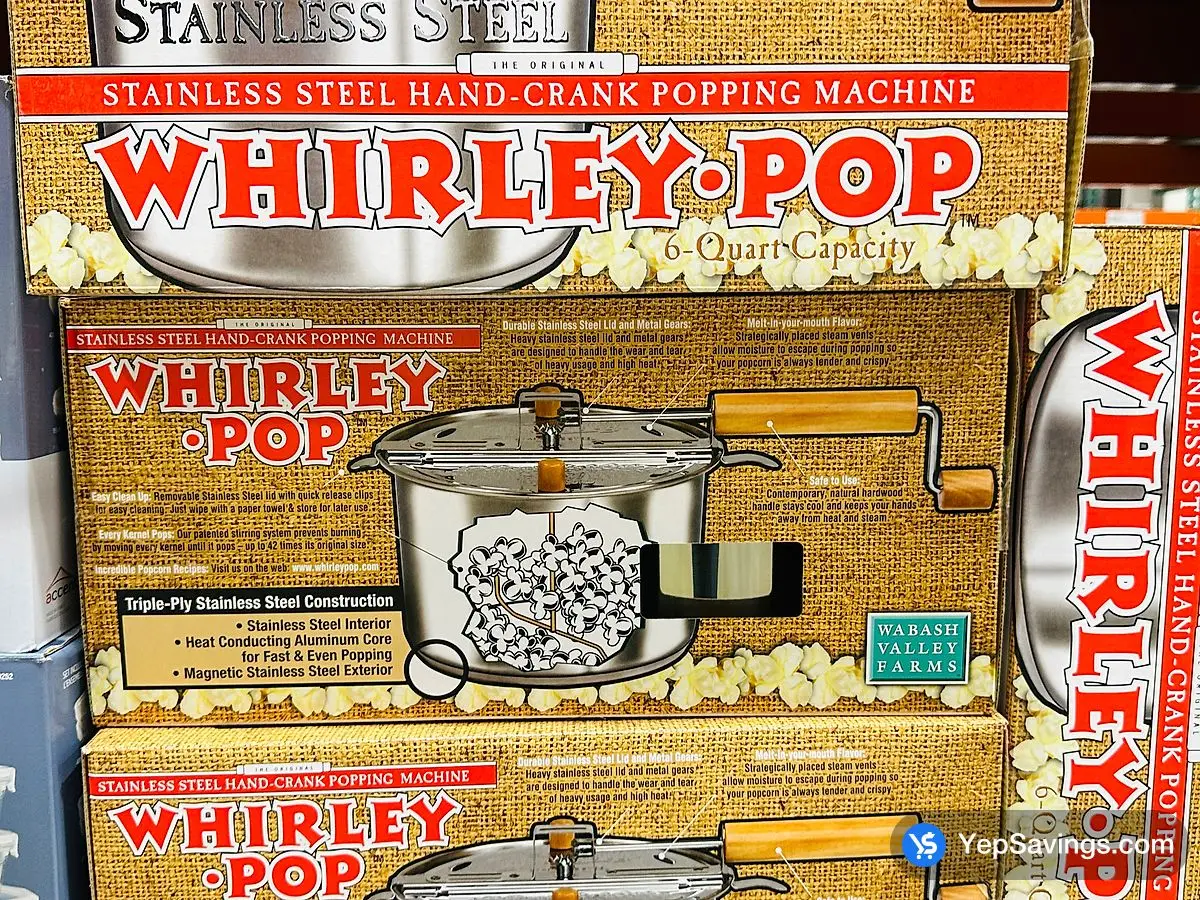 Costco WHIRLEY POP POPCORN MAKER 6 QT . - Canada (ITM 1868191)