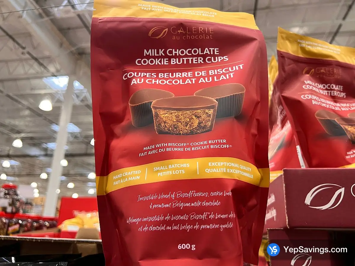 GALERIE AU CHOCOLAT BISCOFF COOKIES BUTTER CUPS 600 g at Costco 91 St