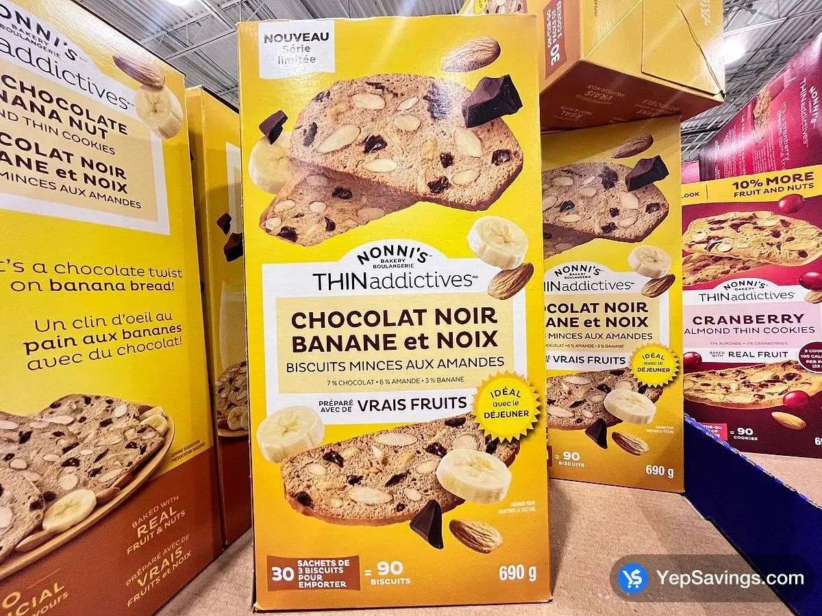 Costco NONNI'S DARK CHOCOCLATE BANANA 690 g - Canada (ITM 1865008)