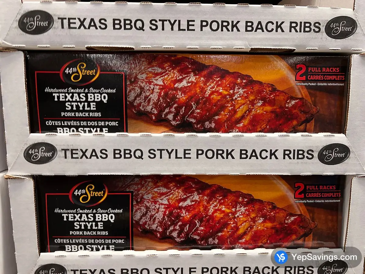 Costco 44TH STREET PORK BACK RIBS 2 x 740 g - Canada (ITM 2154772)