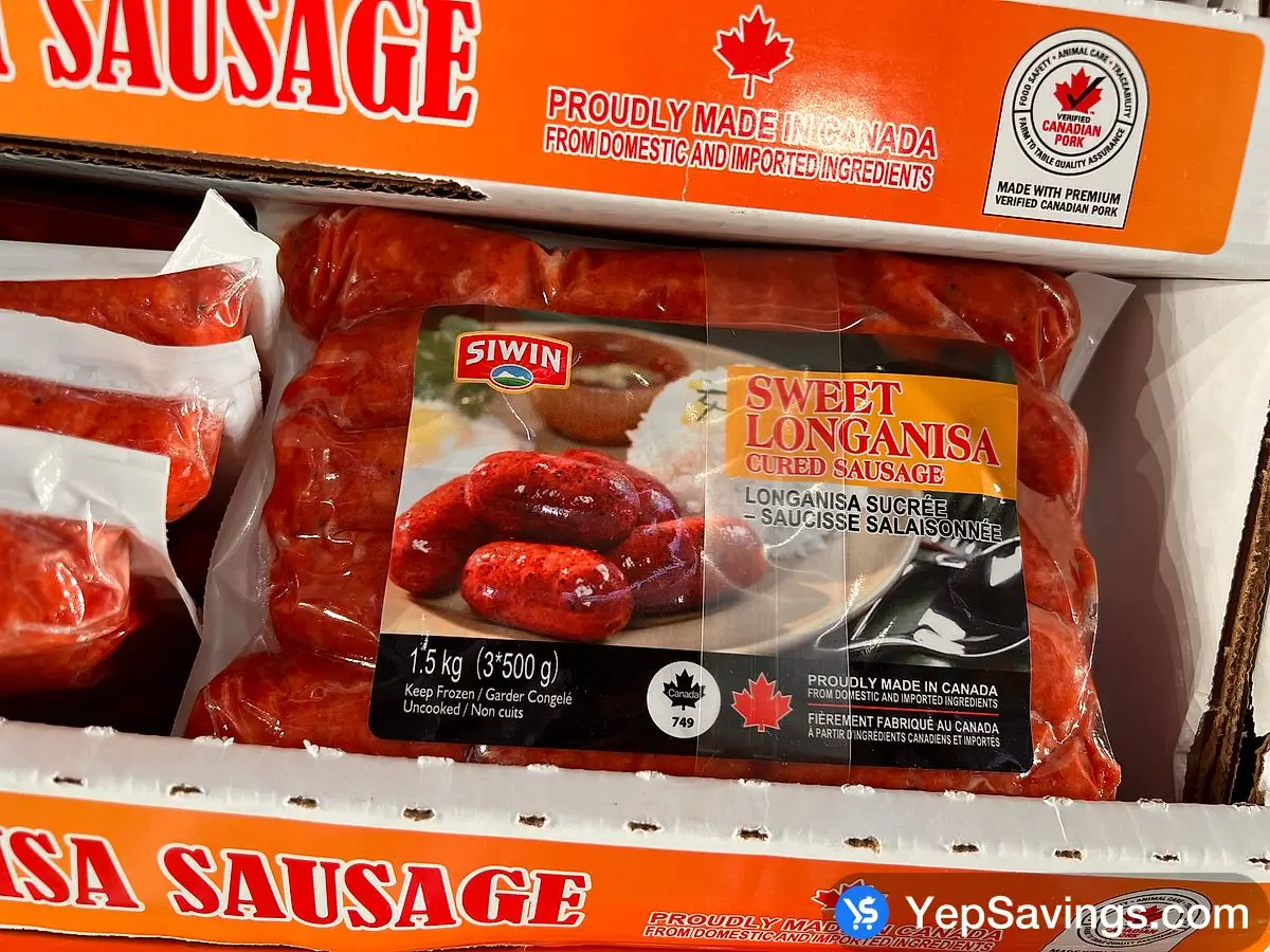 SIWIN LONGANISA SAUSAGE 3 x 500g ITM 2660593 at Costco